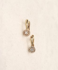 Naušnice od žutog zlata s dijamantima