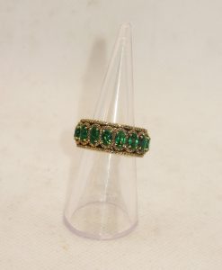 Emerald Yellow Gold Ring