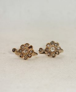 Gold and Diamond Earrings