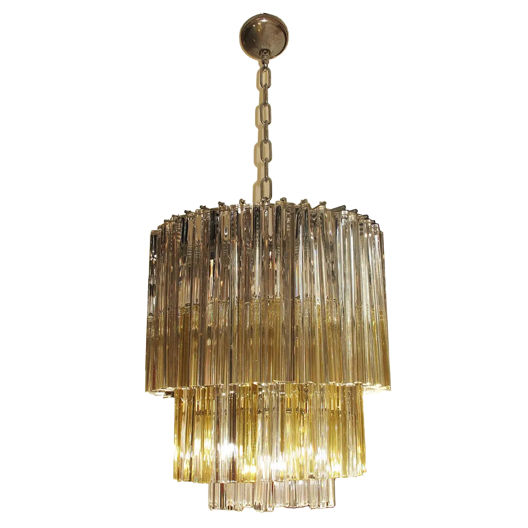 Luster od murano stakla, Venini Triedri