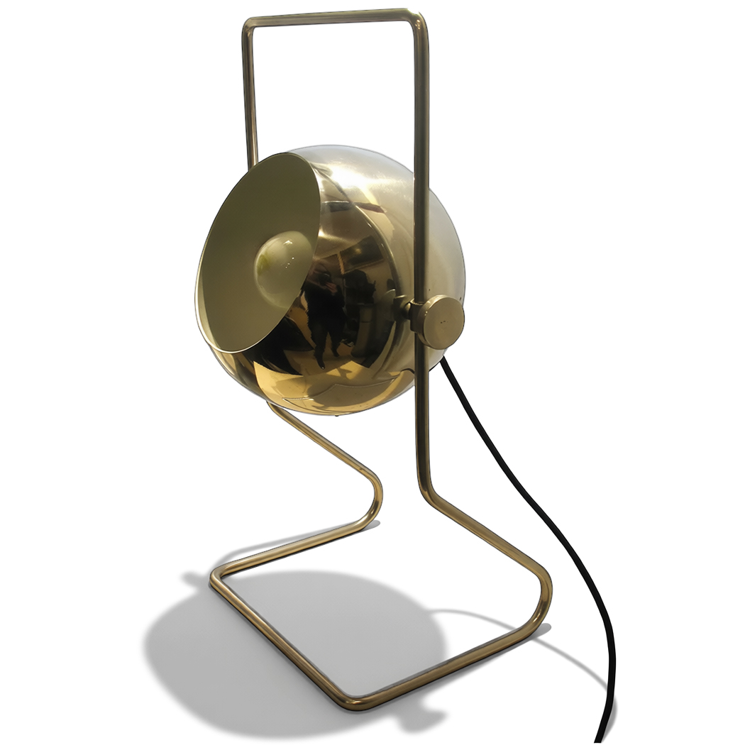 Stolna lampa, krom/aluminij, Götz Heidelberg